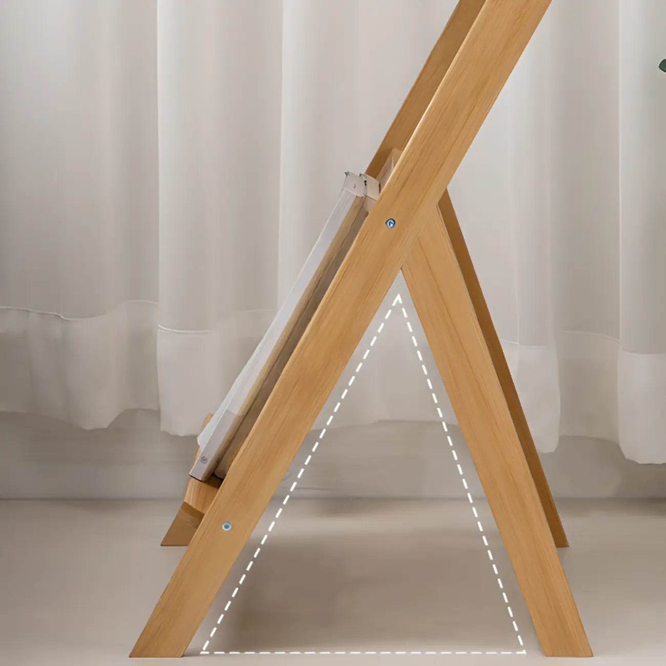 Table d'appoint élégante et pliable en bois pour salon