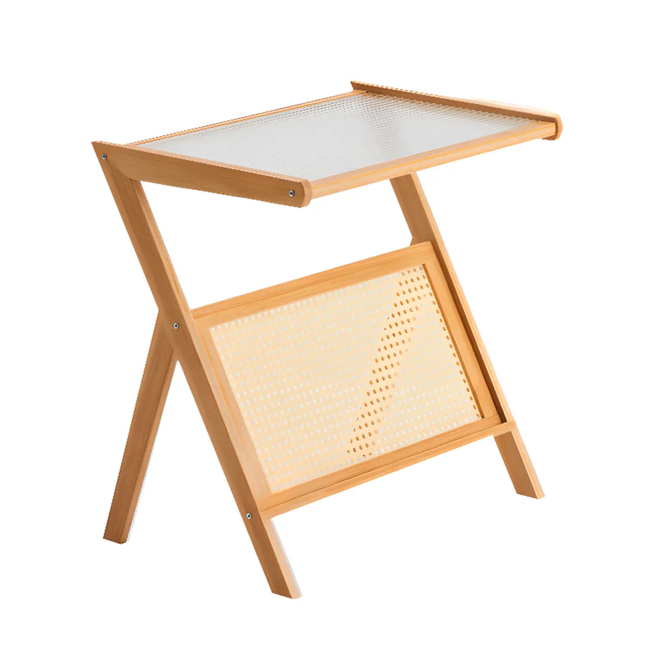 Table d'appoint élégante et pliable en bois pour salon
