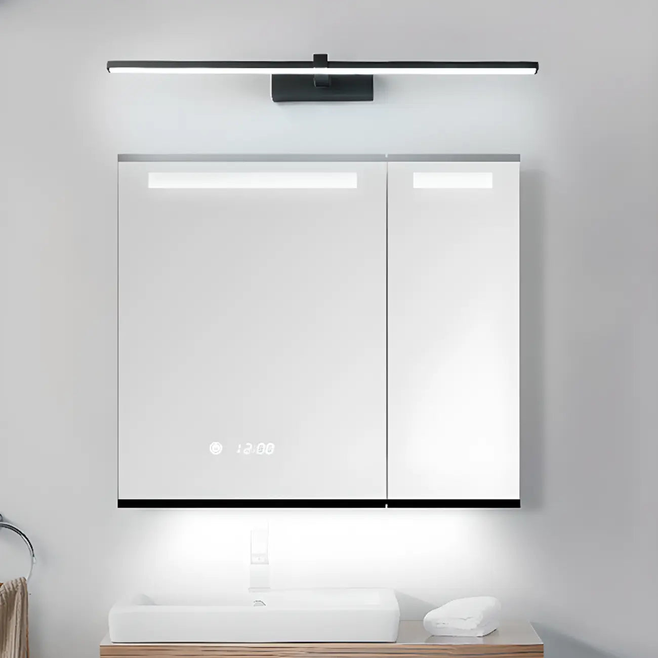 Appliques murales contemporaines pour salle de bain avec abat-jour