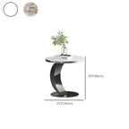 Petite table d'appoint ronde classique en métal pour salon