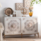 Meuble d'appoint rustique autoportant pour la décoration du salon