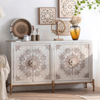 Meuble d'appoint rustique autoportant pour la décoration du salon