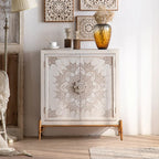 Meuble d'appoint rustique autoportant pour la décoration du salon