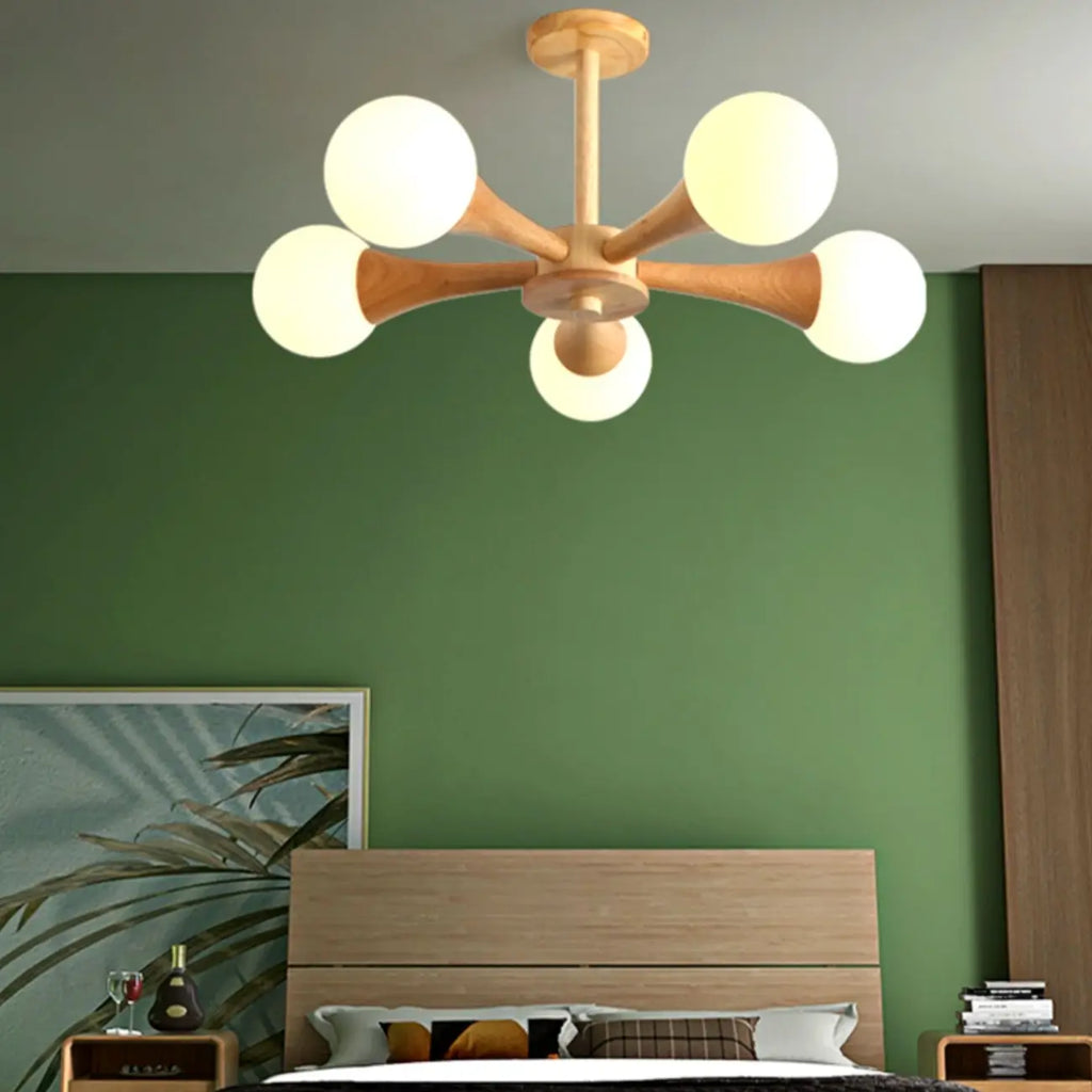 Plafonnier LED semi-encastré moderne en verre pour salon