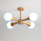 Plafonnier LED semi-encastré moderne en verre pour salon