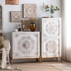 Meuble d'appoint rustique autoportant pour la décoration du salon