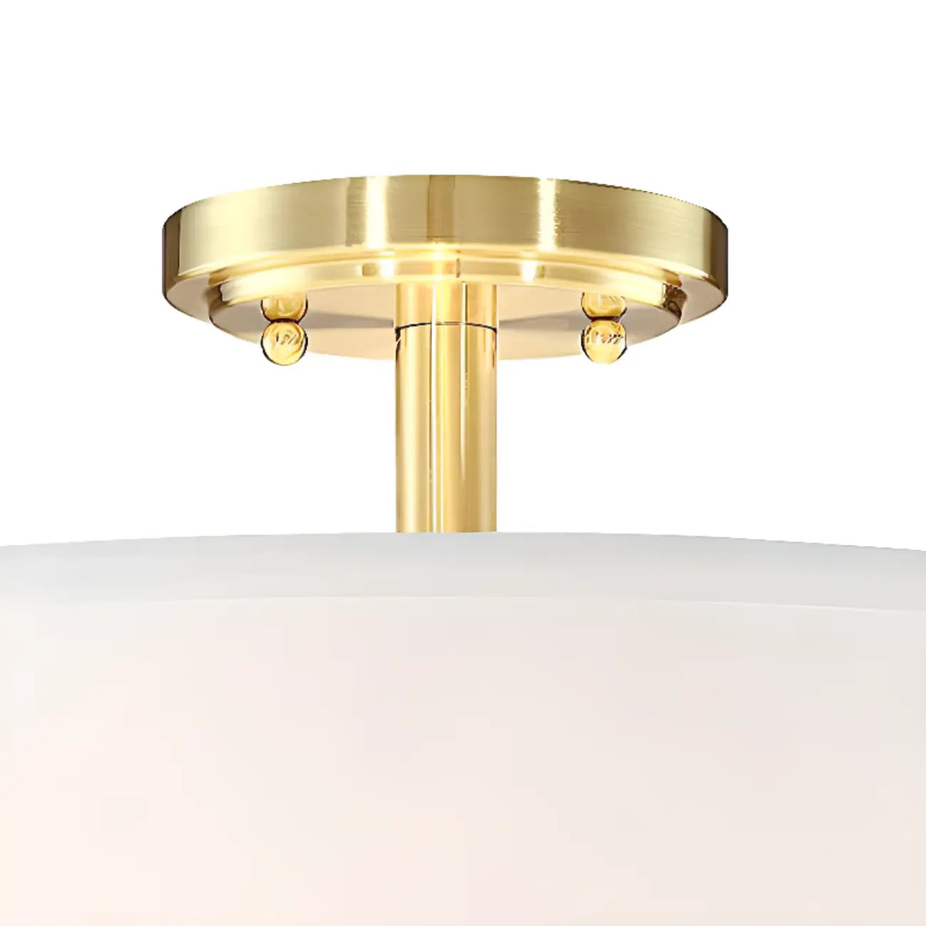 Plafonnier semi-encastré cylindrique à LED en tissu pour salon
