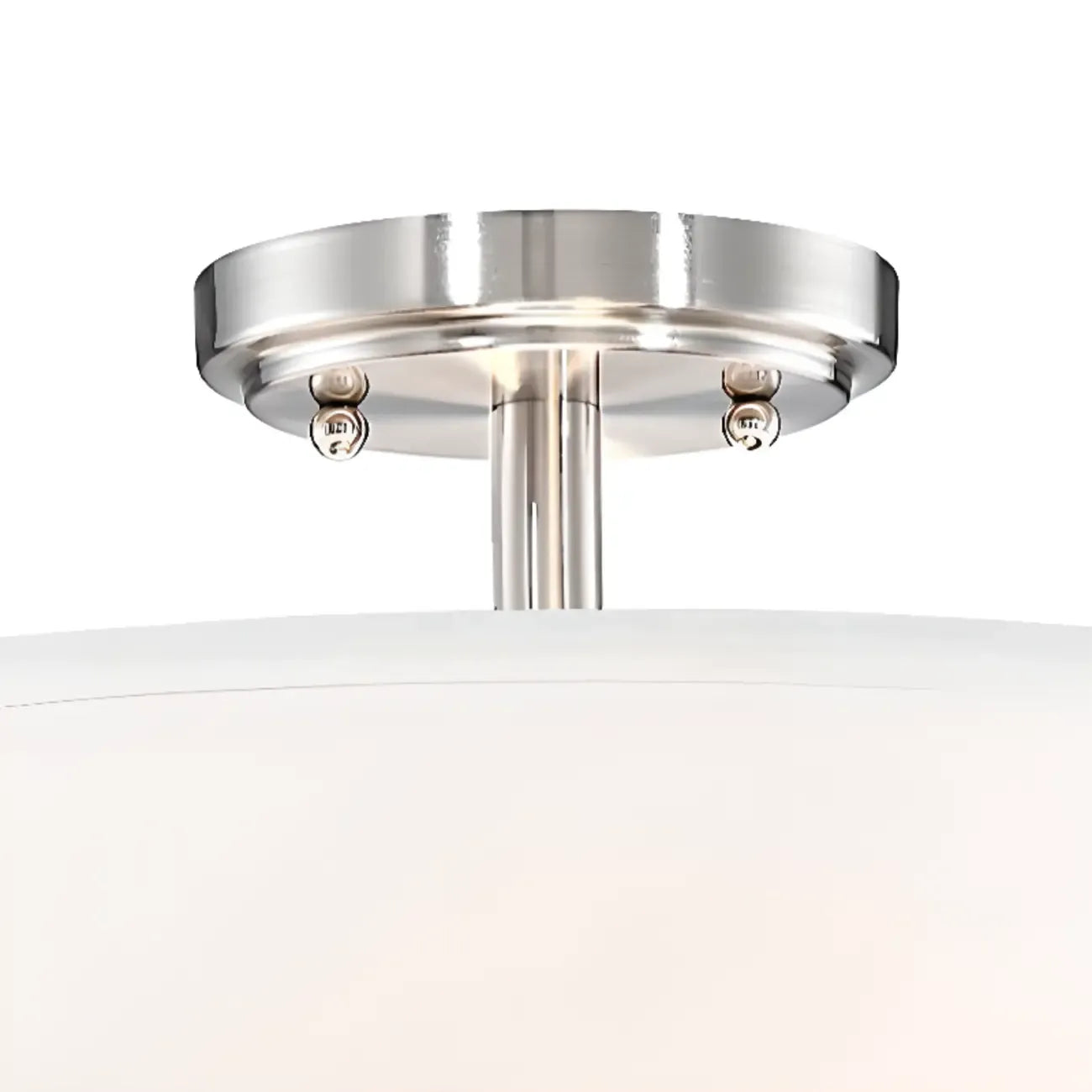 Plafonnier semi-encastré cylindrique à LED en tissu pour salon