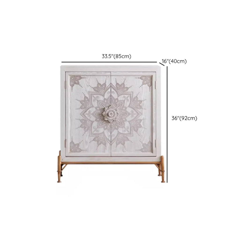 Meuble d'appoint rustique autoportant pour la décoration du salon
