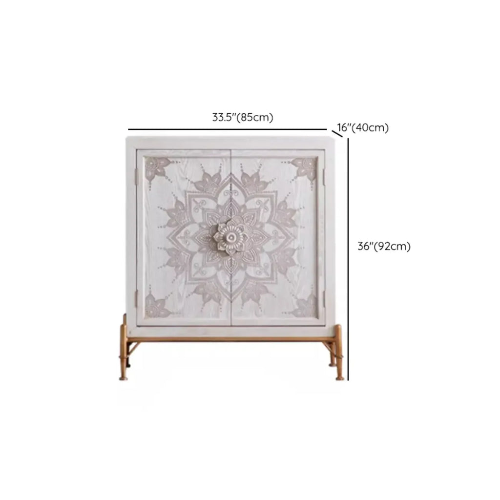 Meuble d'appoint rustique autoportant pour la décoration du salon