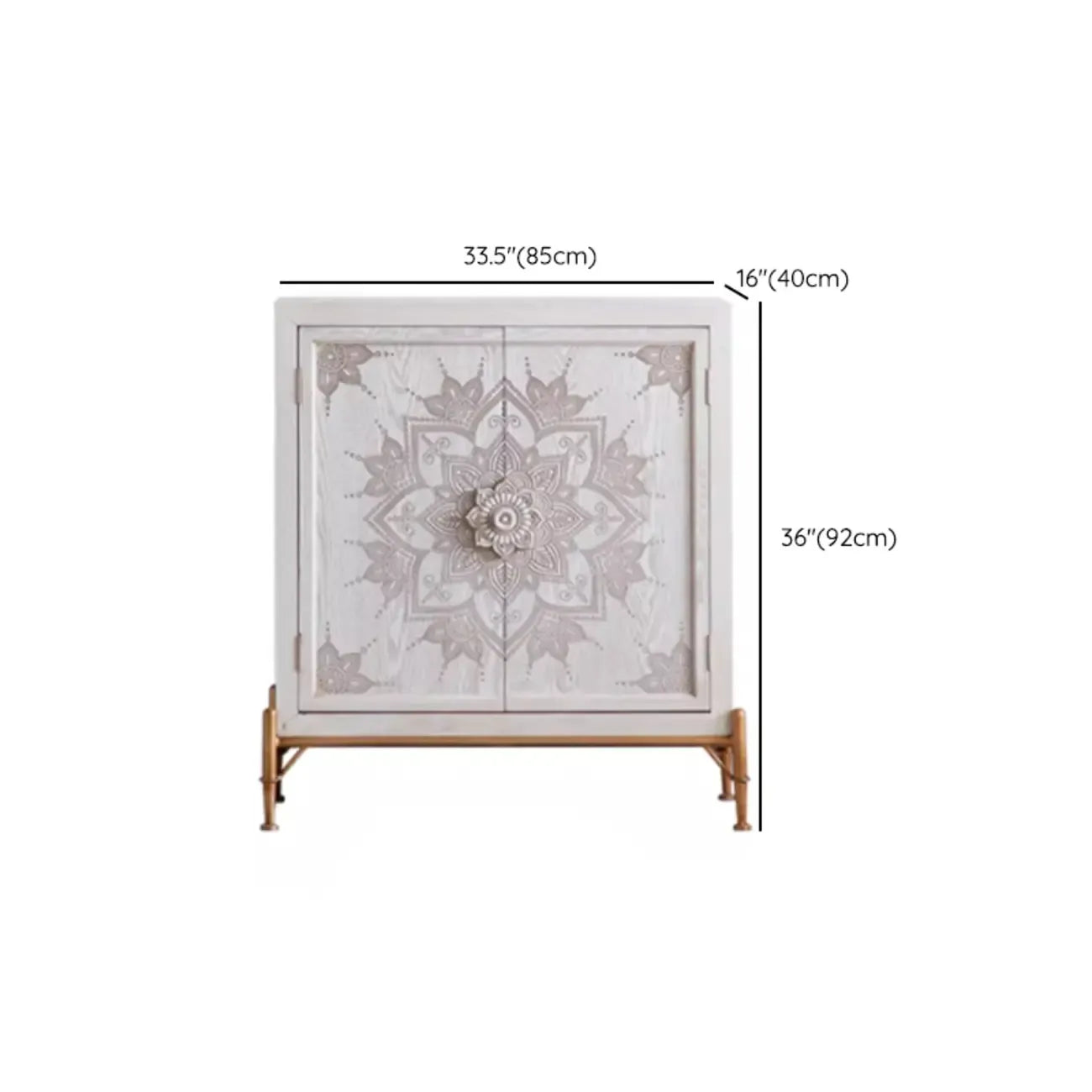 Meuble d'appoint rustique autoportant pour la décoration du salon
