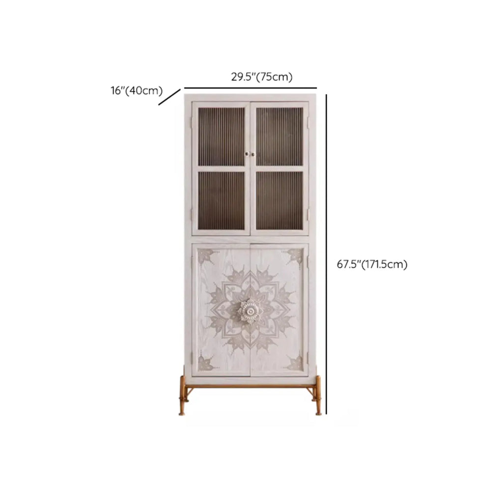 Meuble d'appoint rustique autoportant pour la décoration du salon