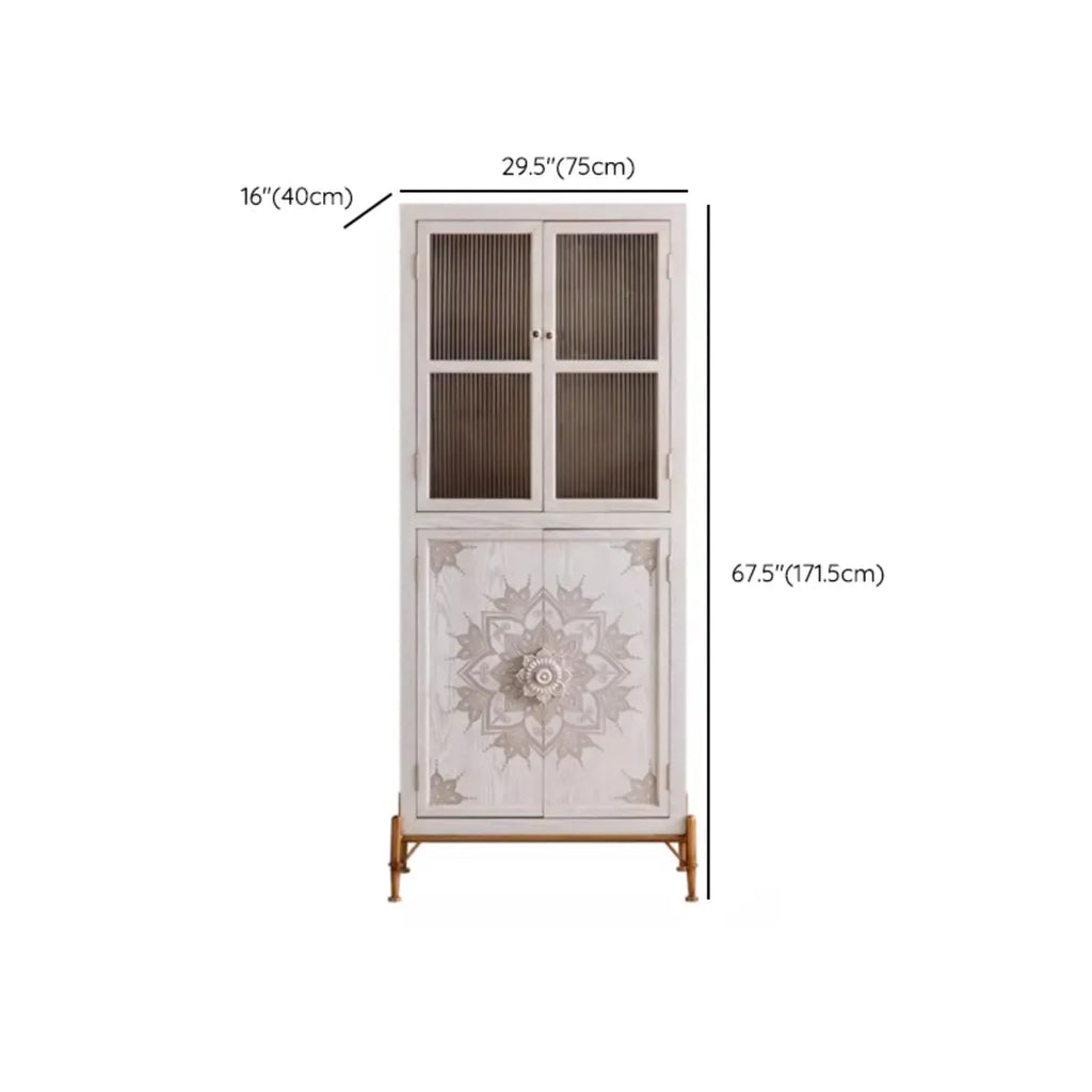 Meuble d'appoint rustique autoportant pour la décoration du salon