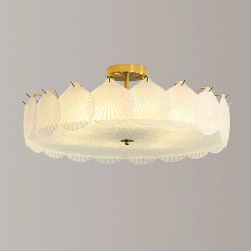 Plafonnier rond géométrique pour salon moderne