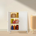 Meuble moderne indépendant pour salon avec porte vitrée
