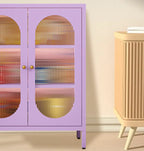 Meuble moderne indépendant pour salon avec porte vitrée