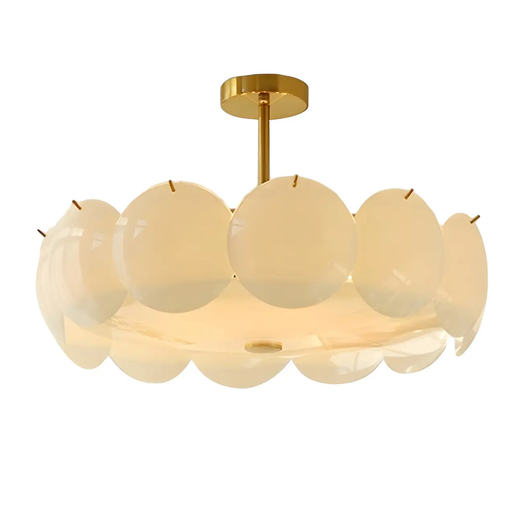 Plafonnier rond géométrique pour salon moderne
