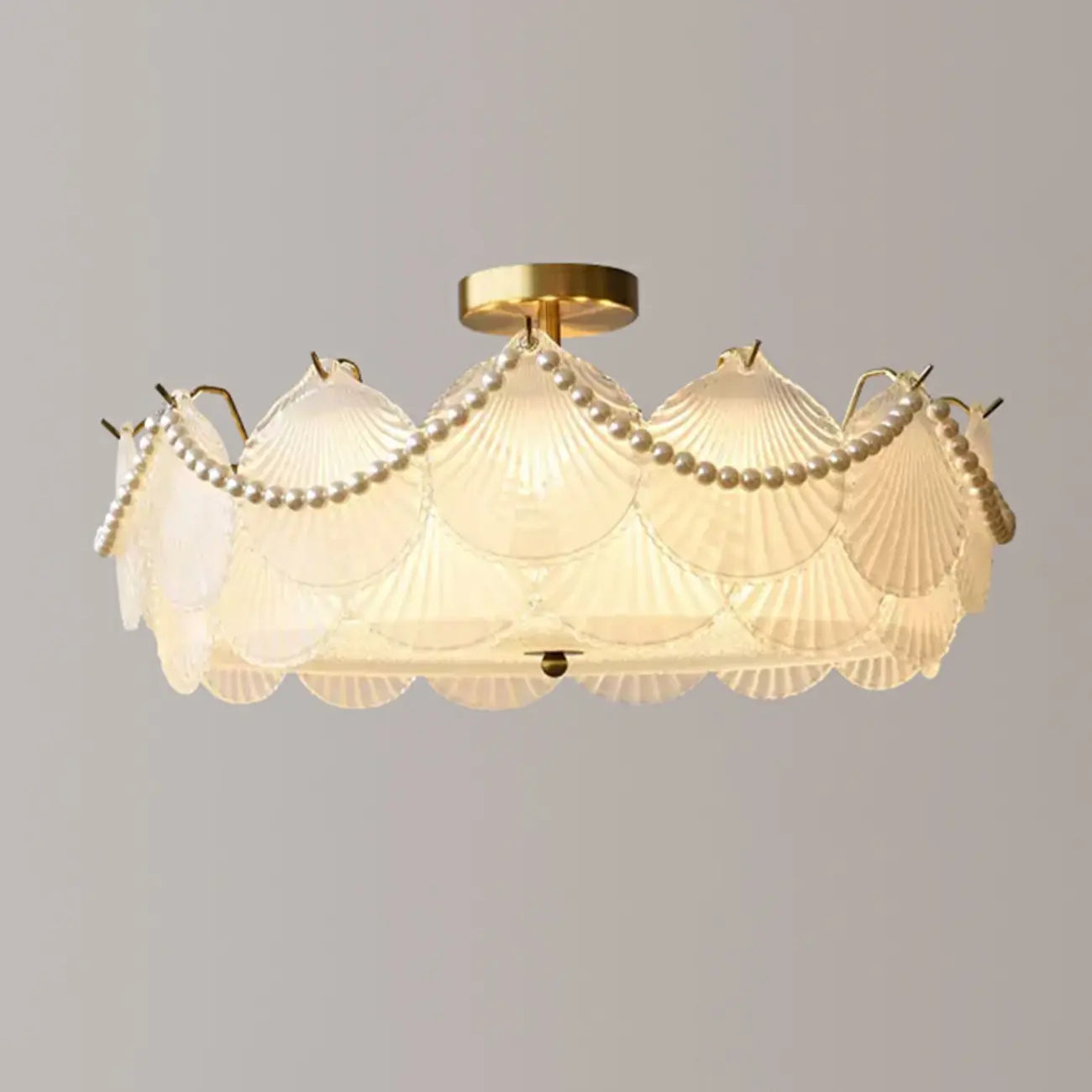 Plafonnier rond géométrique pour salon moderne