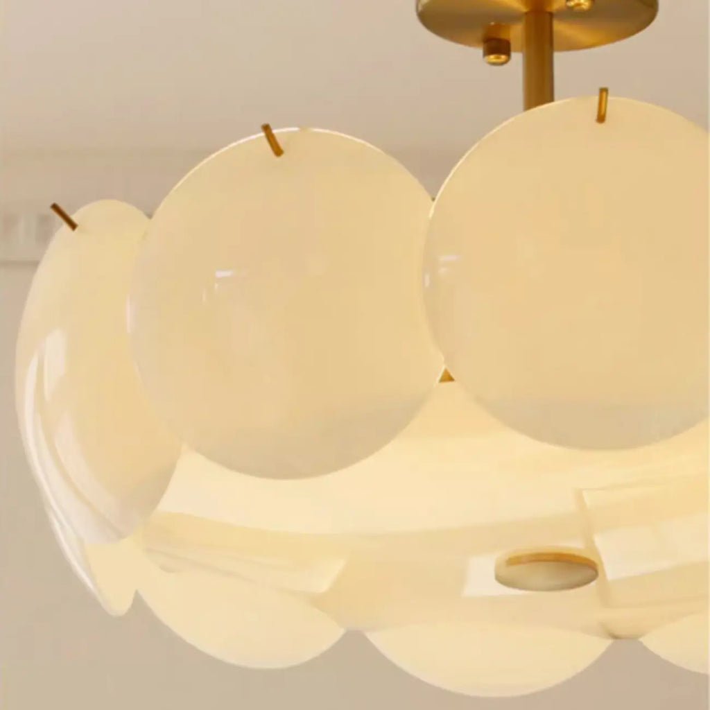 Plafonnier rond géométrique pour salon moderne
