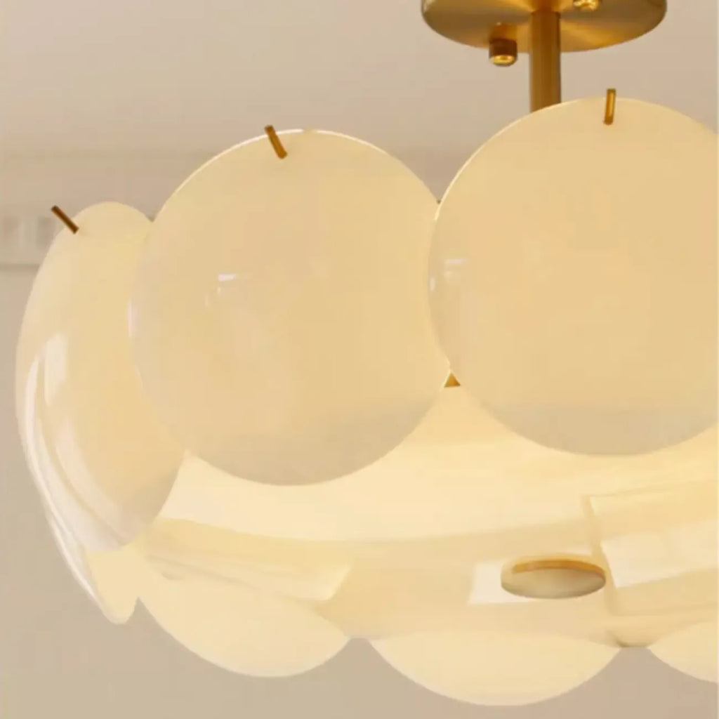 Plafonnier rond géométrique pour salon moderne