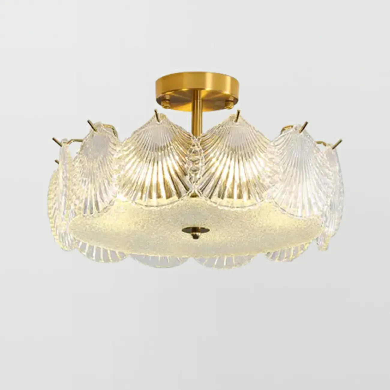 Plafonnier rond géométrique pour salon moderne