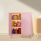 Meuble moderne indépendant pour salon avec porte vitrée