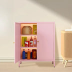 Meuble moderne indépendant pour salon avec porte vitrée