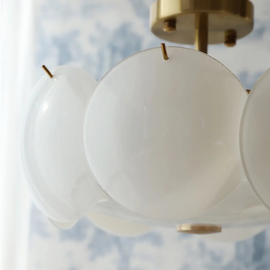 Plafonnier rond géométrique pour salon moderne
