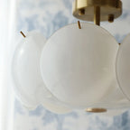 Plafonnier rond géométrique pour salon moderne