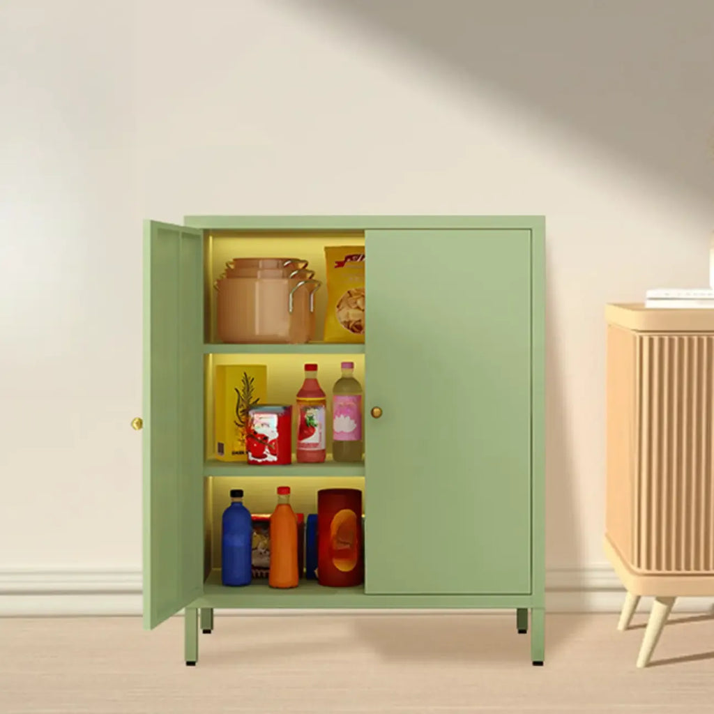 Meuble moderne indépendant pour salon avec porte vitrée