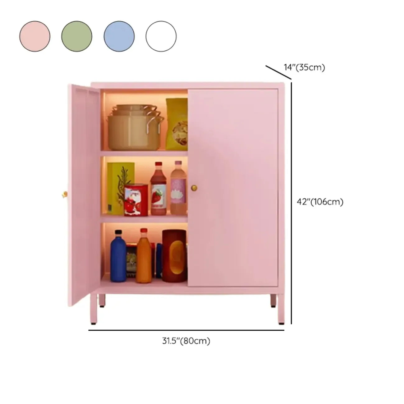 Meuble moderne indépendant pour salon avec porte vitrée