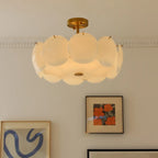 Plafonnier rond géométrique pour salon moderne