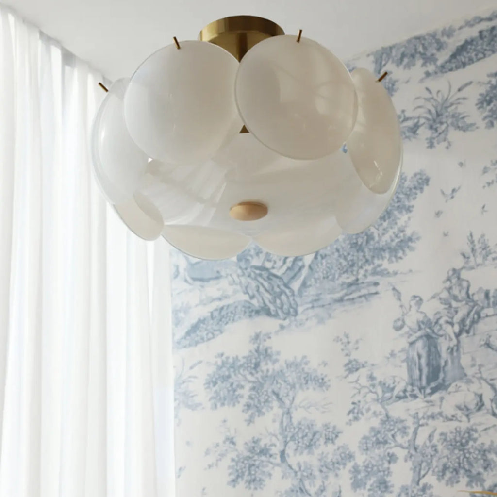 Plafonnier rond géométrique pour salon moderne
