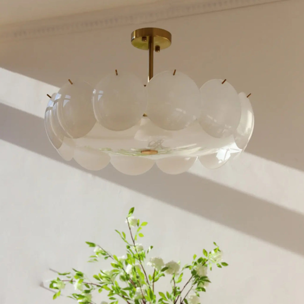 Plafonnier rond géométrique pour salon moderne