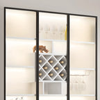 79 Mobile contenitore moderno in legno illuminato per esposizione in interni