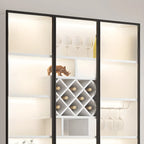 79 Mobile contenitore moderno in legno illuminato per esposizione in interni