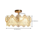 Plafonnier rond géométrique pour salon moderne