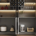 79 Mobile contenitore moderno in legno illuminato per esposizione in interni
