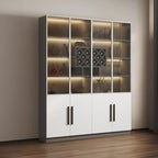 79 Mobile contenitore moderno in legno illuminato per esposizione in interni