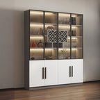 79 Mobile contenitore moderno in legno illuminato per esposizione in interni