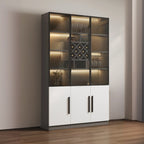 79 Mobile contenitore moderno in legno illuminato per esposizione in interni