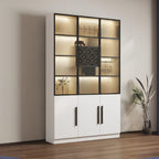 79 Mobile contenitore moderno in legno illuminato per esposizione in interni