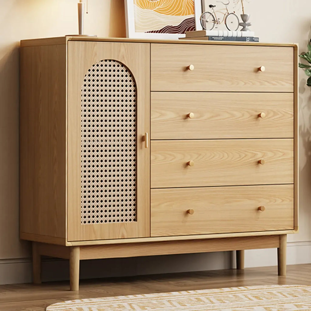 Meuble de rangement moderne du milieu du siècle pour salon, porte vitrée