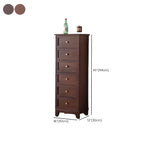 Armoire à tiroirs rectangulaire industrielle en bois brun