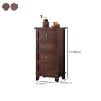 Armoire à tiroirs rectangulaire industrielle en bois brun