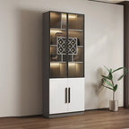79 Mobile contenitore moderno in legno illuminato per esposizione in interni