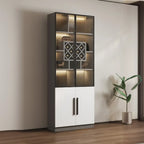79 Mobile contenitore moderno in legno illuminato per esposizione in interni