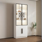 79 Mobile contenitore moderno in legno illuminato per esposizione in interni
