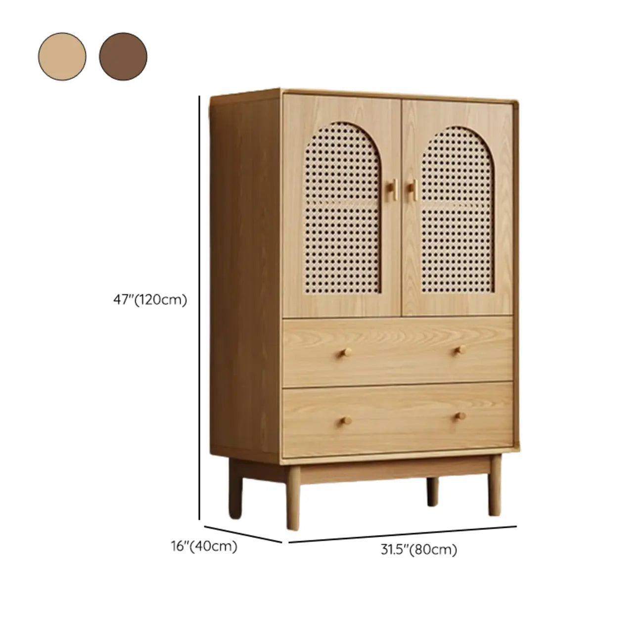 Meuble de rangement moderne du milieu du siècle pour salon, porte vitrée