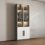 79 Mobile contenitore moderno in legno illuminato per esposizione in interni